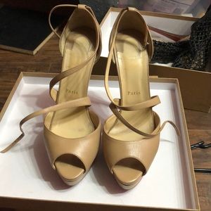 CHRISTIAN LOUBOUTIN Cross Me 150 Platform Sandals